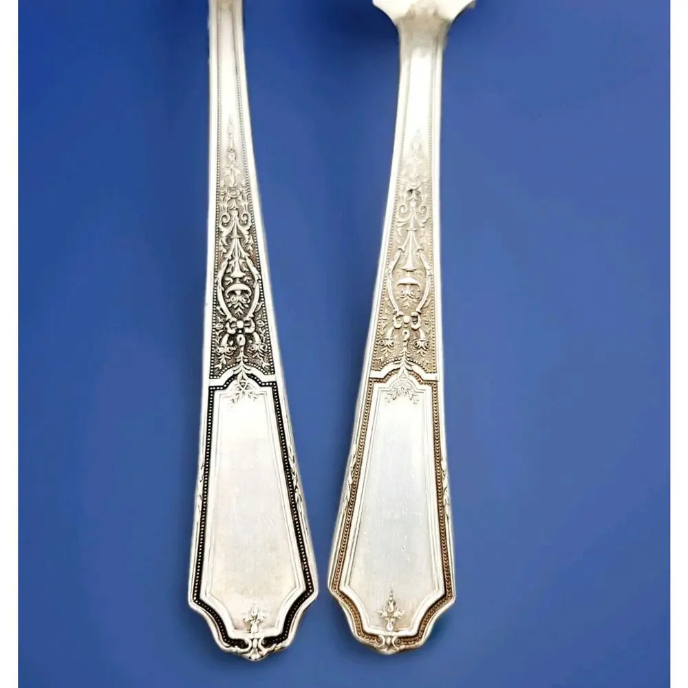 1847 Rogers Bros Ancestral Silverplate Butter Knive & Sugar Spoon Discontinued